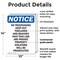 Signmission No Trespassing Keep Out Tidelands OSHA Notice Sign, Plastic, 10in W x 14in L, 2PK OS-2PACK-NS-P-1014-V-14927 - alternate 5